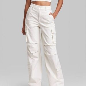 Wild Fable White Cargo pants XS